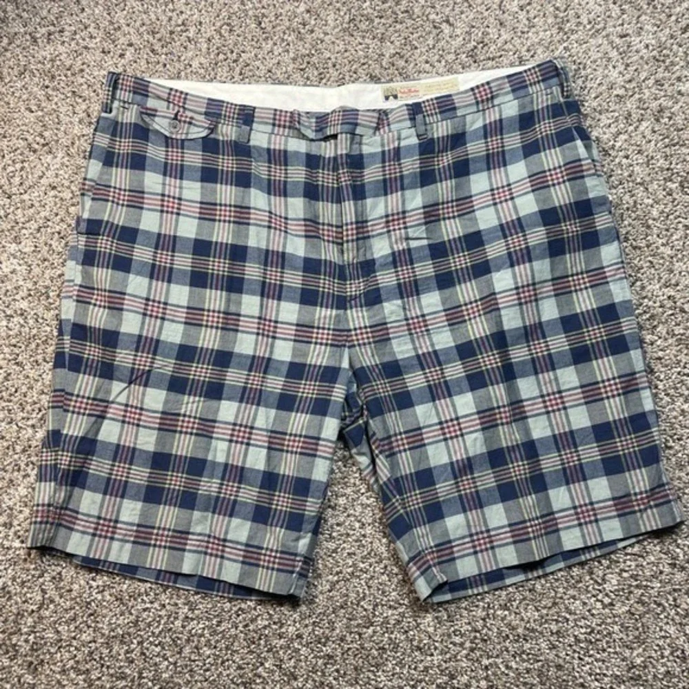 Polo Ralph Lauren‎ Men's 44 Plaid Flat Front Shorts Multicolor Classic Fit